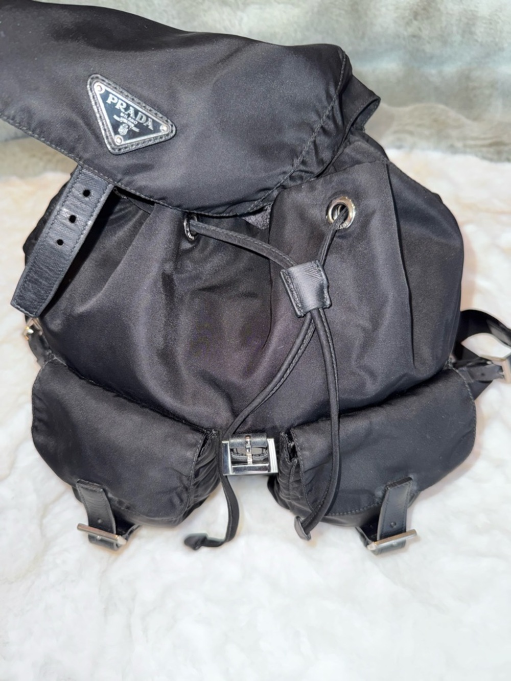 Prada Vela Black Nylon Backpack - Picture 7 of 16